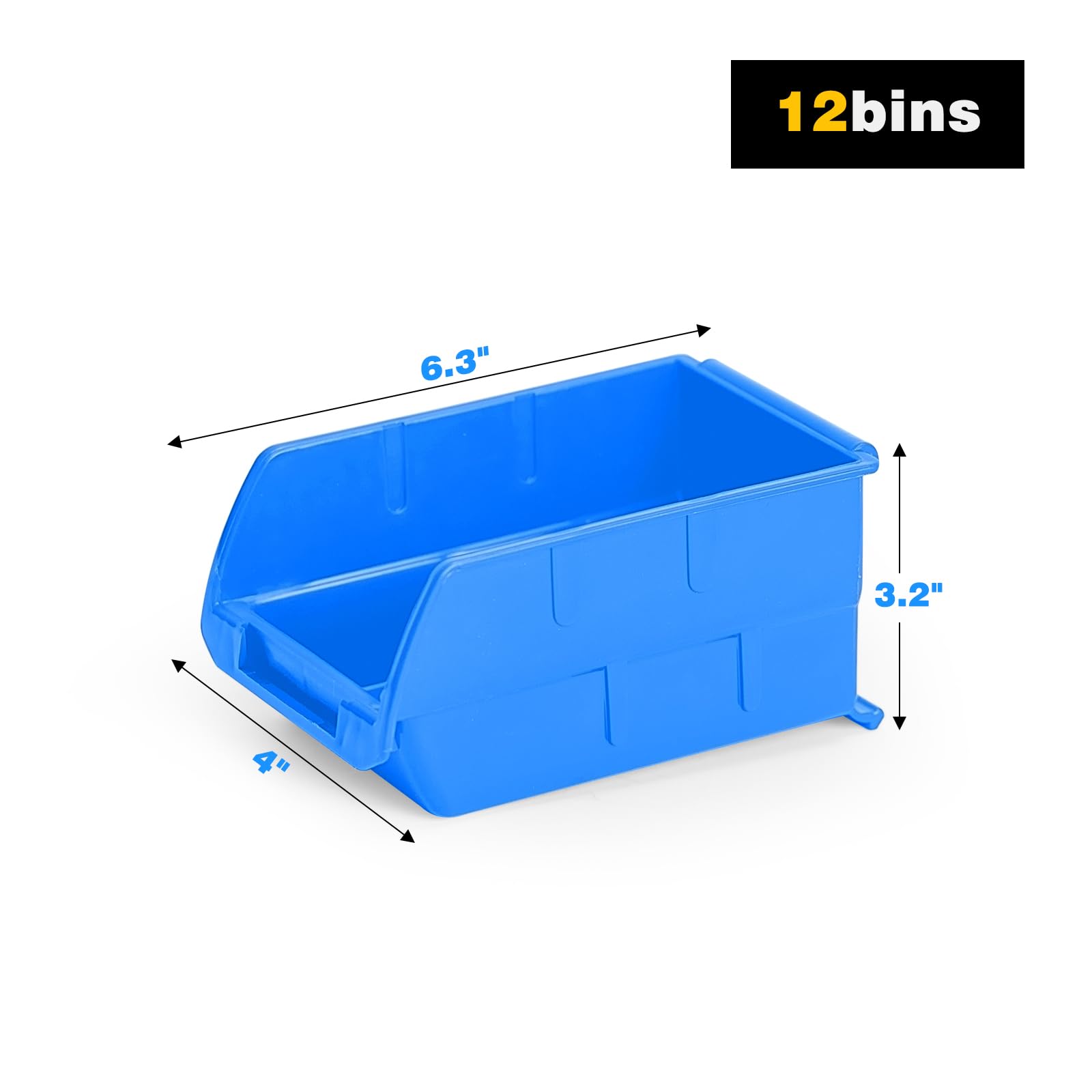 Ultrawall bin interior view shows removable, adjustable compartments