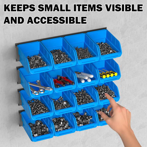 Ultrawall bin organization with multiple sections improves workflow.