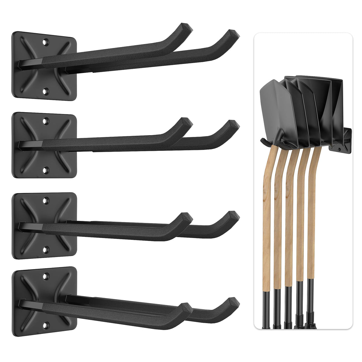 Ultrawall garage hooks wall-mount assembly shows sturdy design for easy organization