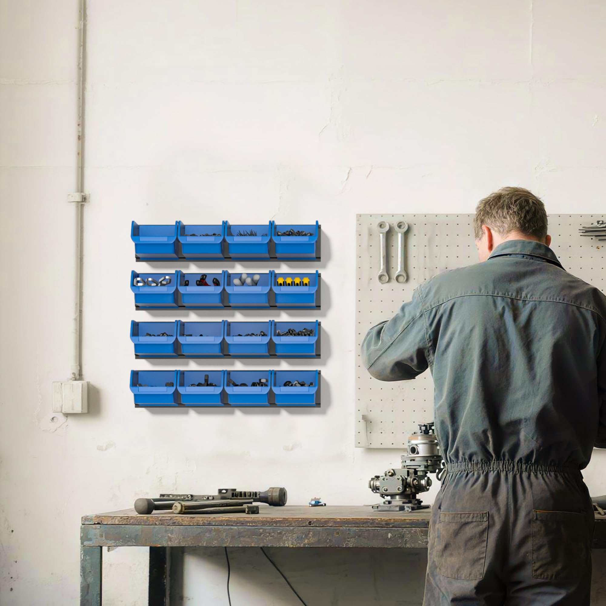 Ultrawall organized workspace boosts accessibility and reduces clutter.