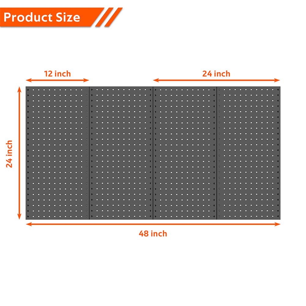 Ultrawall pegboard tool storage setup organizes garage and garden gear efficiently.