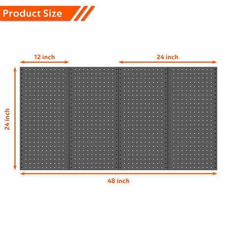 Ultrawall pegboard tool storage setup organizes garage and garden gear efficiently.
