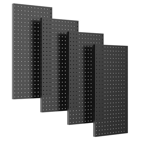 Ultrawall pegboard wall panel assembly keeps tools neatly organized in a workshop.