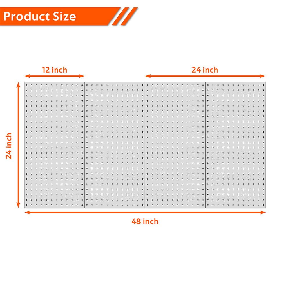 Ultrawall pegboard wall panel DIY setup demonstrates flexible mounting options.