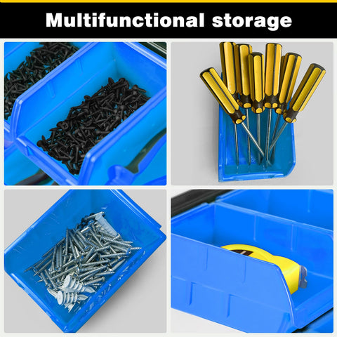Ultrawall rail system demonstrates sturdy support for heavy bins up to 22 lbs