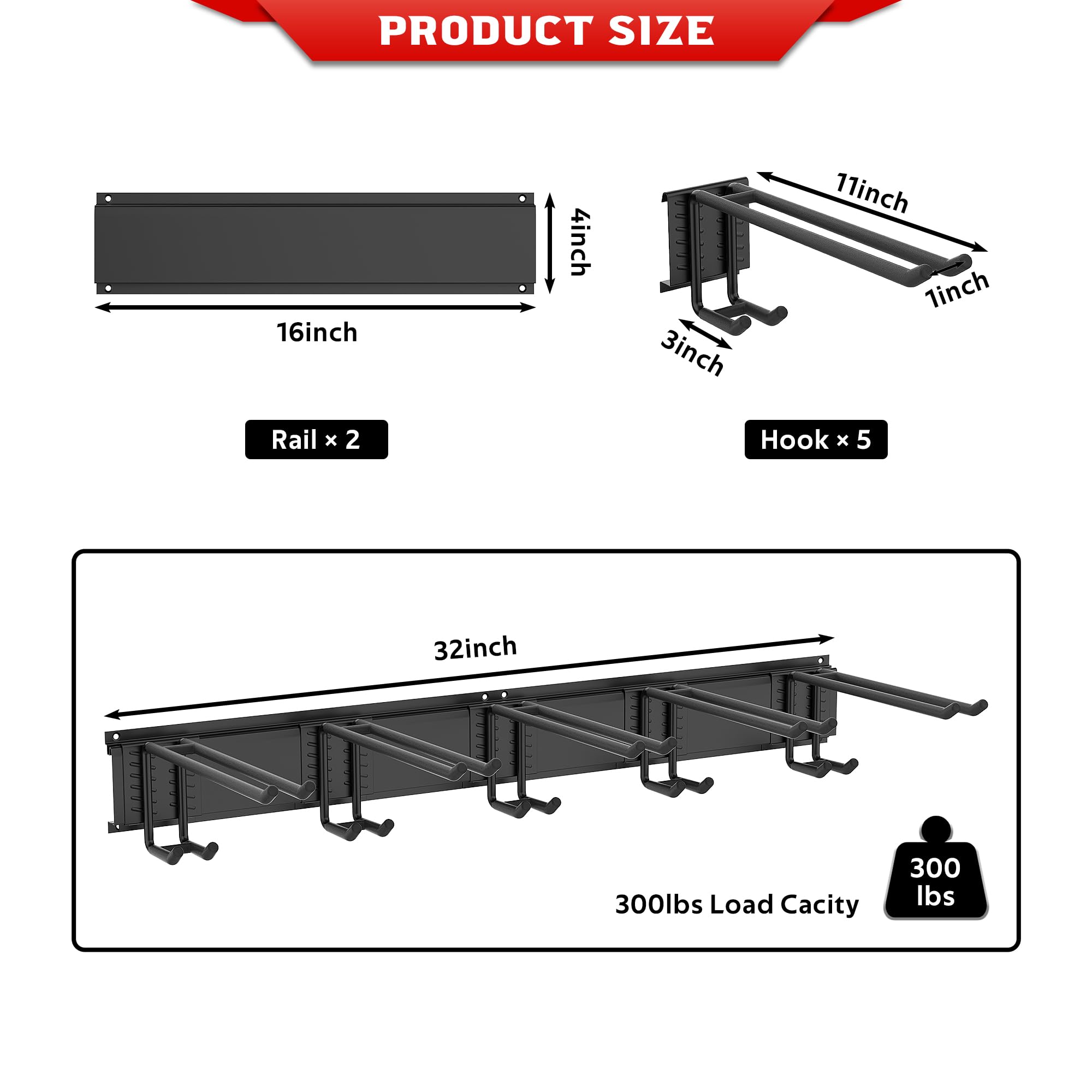 Ultrawall ski rack powder-coated steel resists rust and wear.