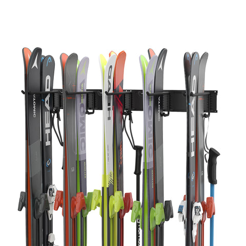 Ultrawall ski rack wall mount for sturdy garage storage.