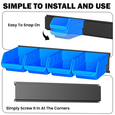 Ultrawall compact storage for small parts like screws and bolts.
