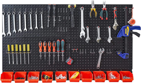 Ultrawall pegboard system helps organize tools across home, garage, shed.