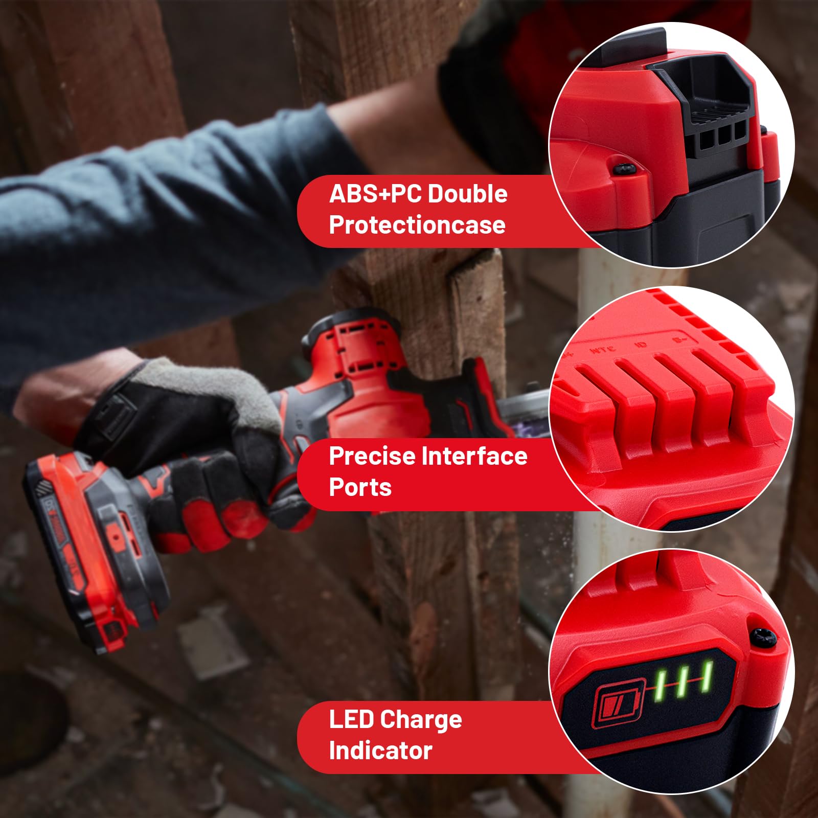 Ultraxxis 6.0Ah battery pack on a workbench for easy access