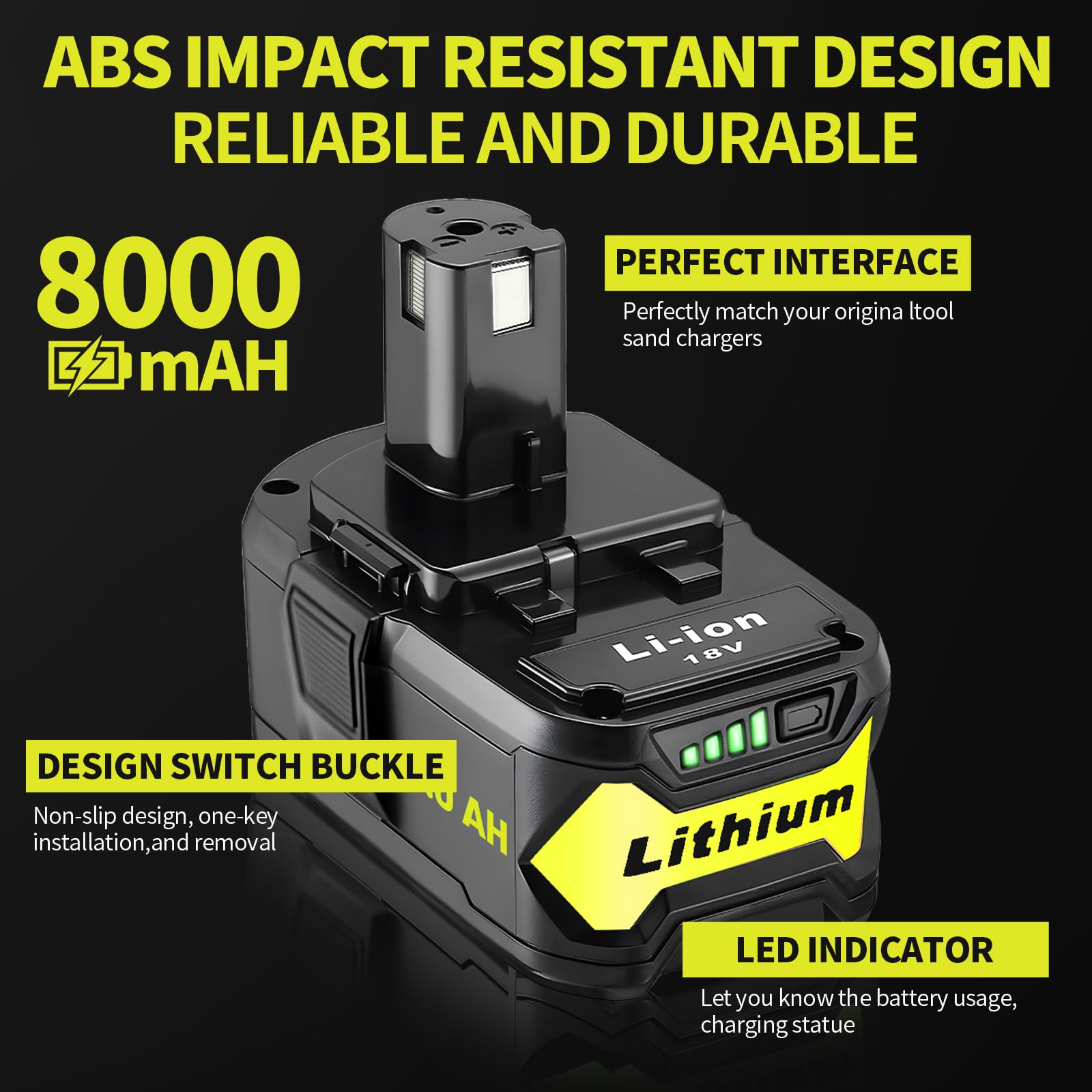 Safe charging and storage with Ultraxxis battery and compatible chargers