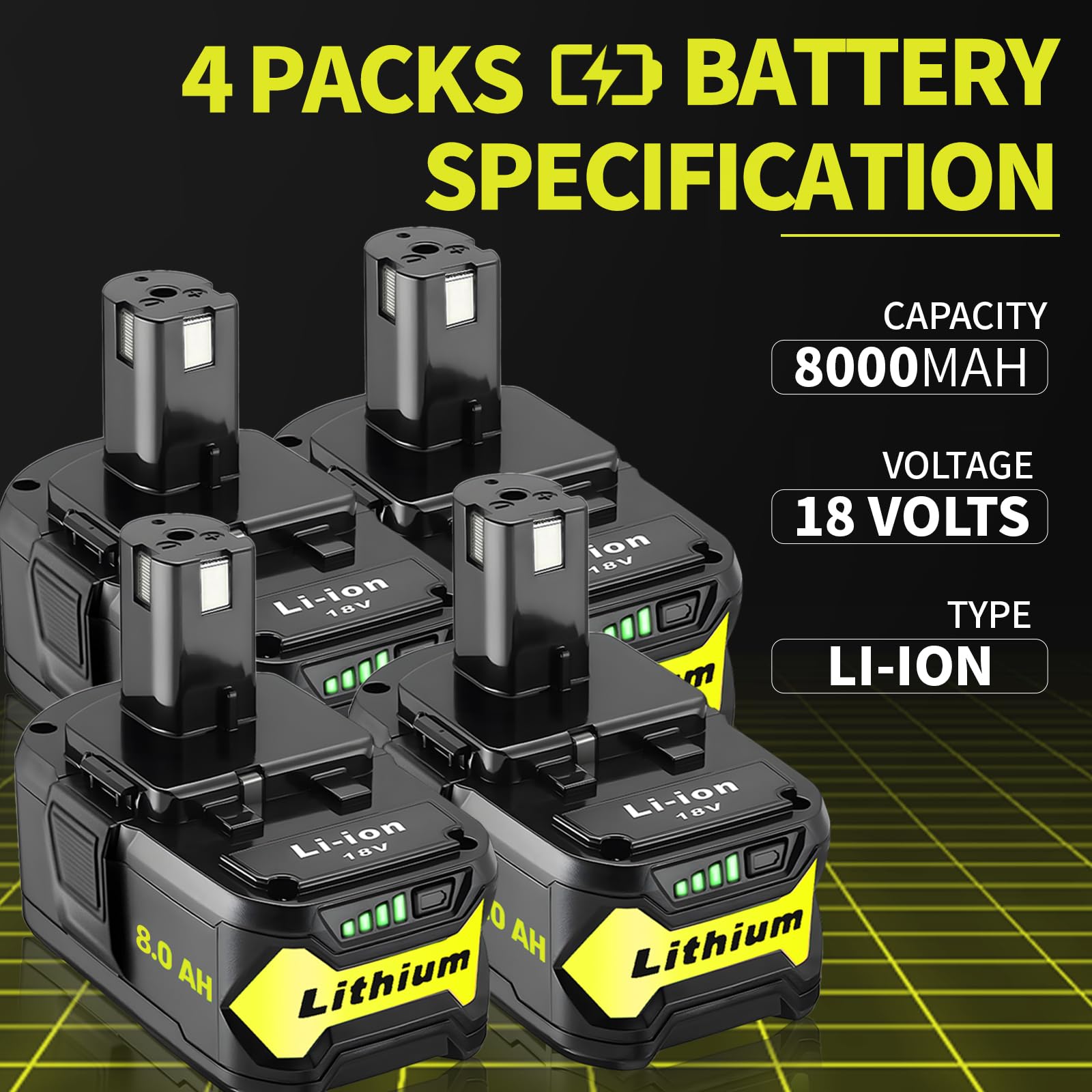 Ultraxxis Ryobi 18V compatibility image illustrating ONE+ tool integration.
