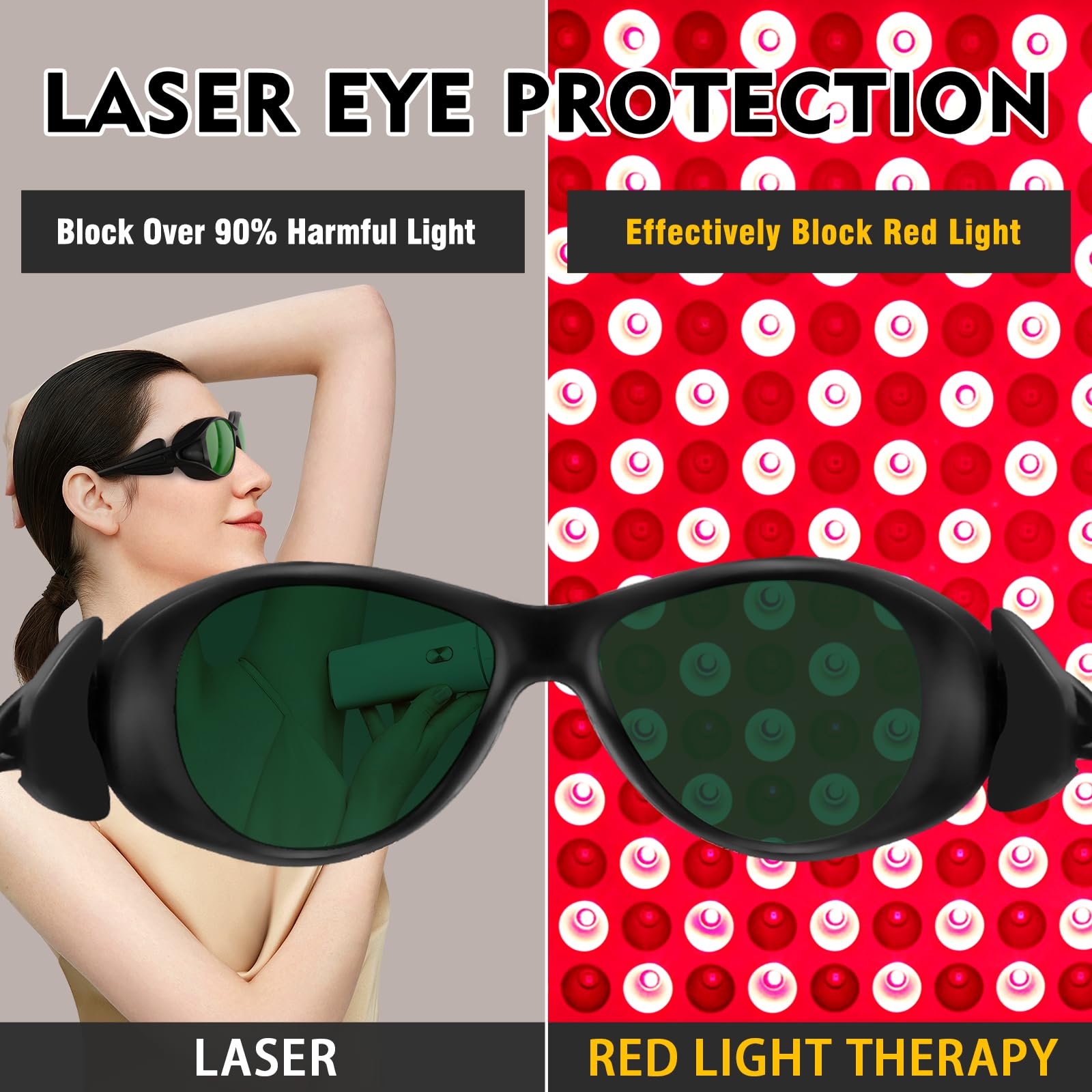 ULTREMA Laser Safety Glasses side view for daily comfort.