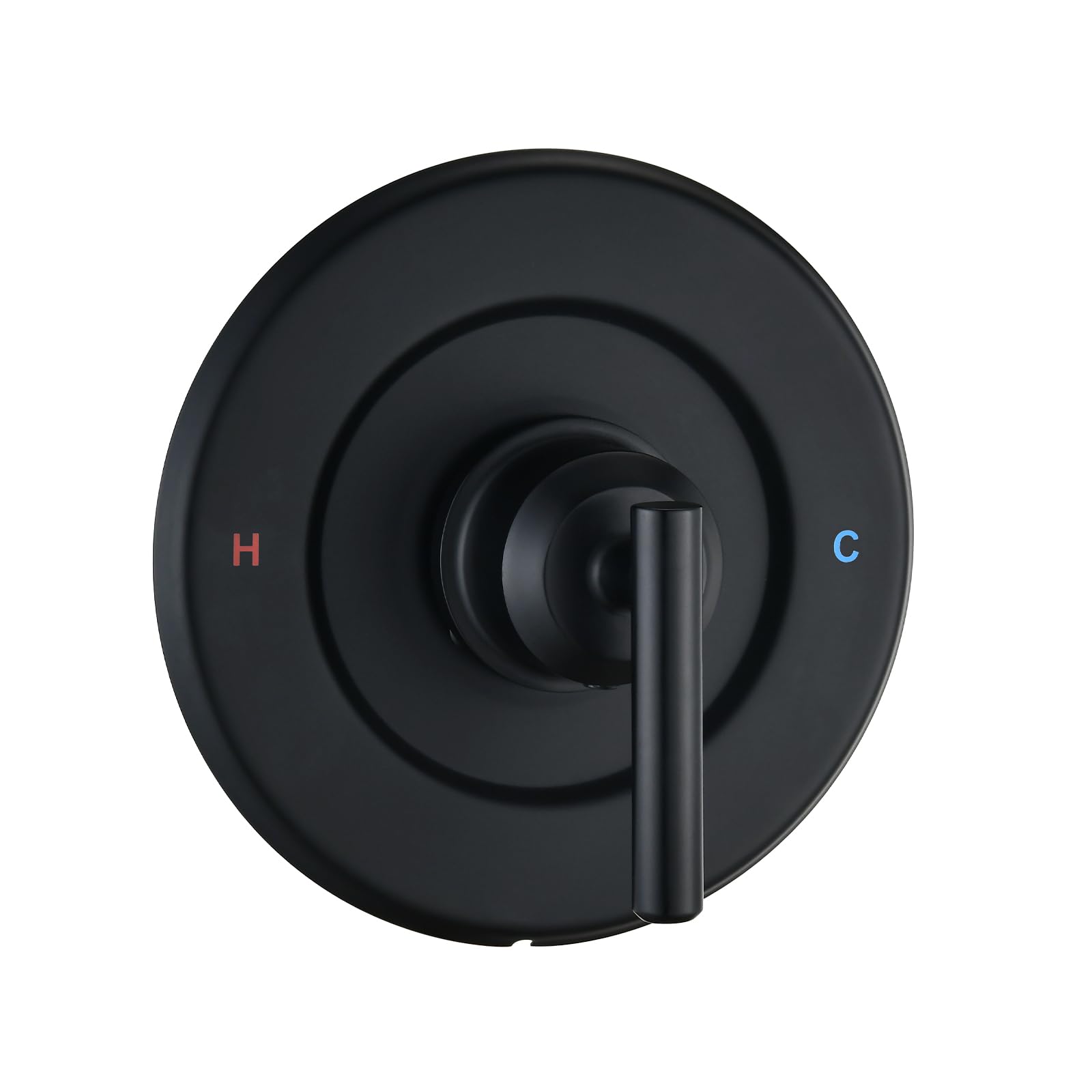 Ultrimkit matte black shower trim kit shows Moen compatibility and sleek style.