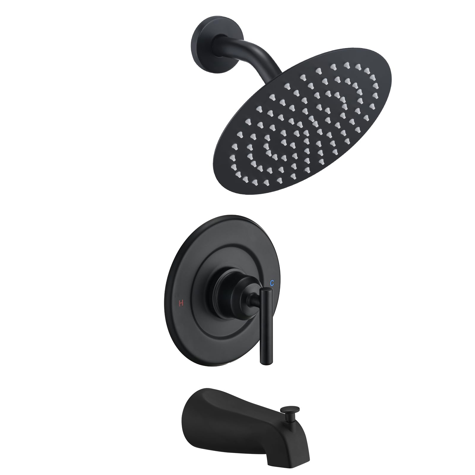 Ultrimkit Moen trim 8in rain showerhead: wide spray for a refreshing shower.