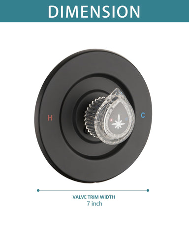 Ultrimkit pull-on push-off design handle for intuitive shower control