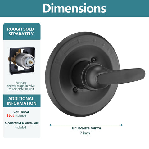 Ultrimkit single-lever control for easy temperature adjustment in showers.