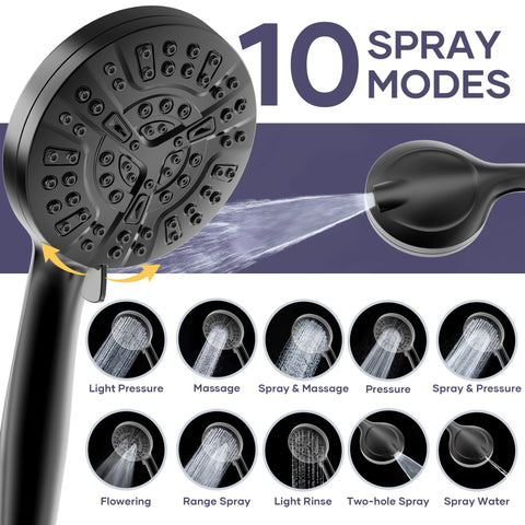 UltrTxenova 5-inch handheld shower for targeted cleansing and flexibility