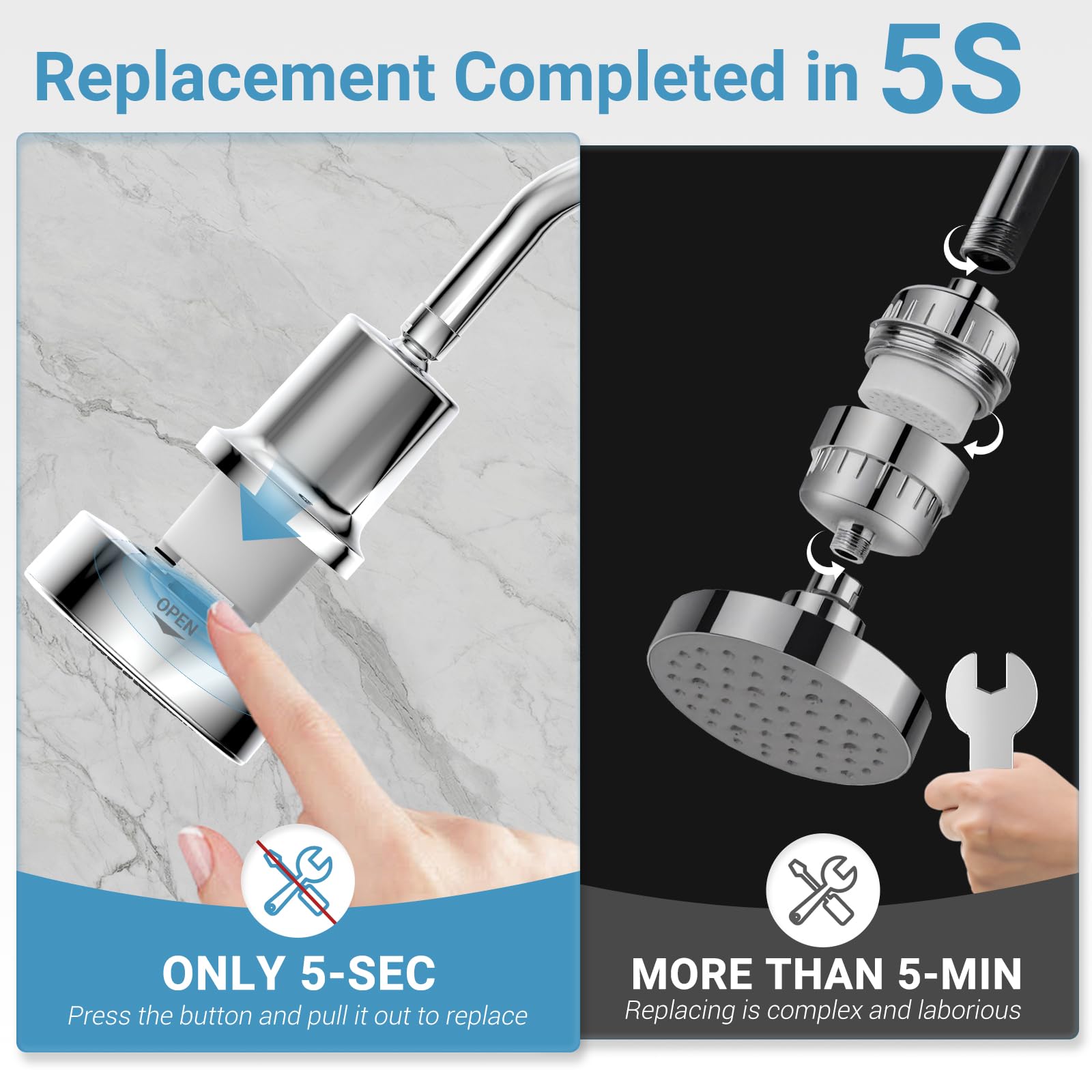 UltrTxenova brass swivel ball connector enables easy height and angle adjustments
