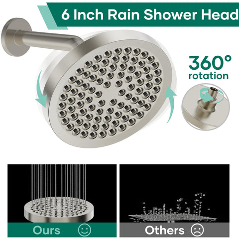 UltrTxenova 5in handheld shower offers versatile spray options.