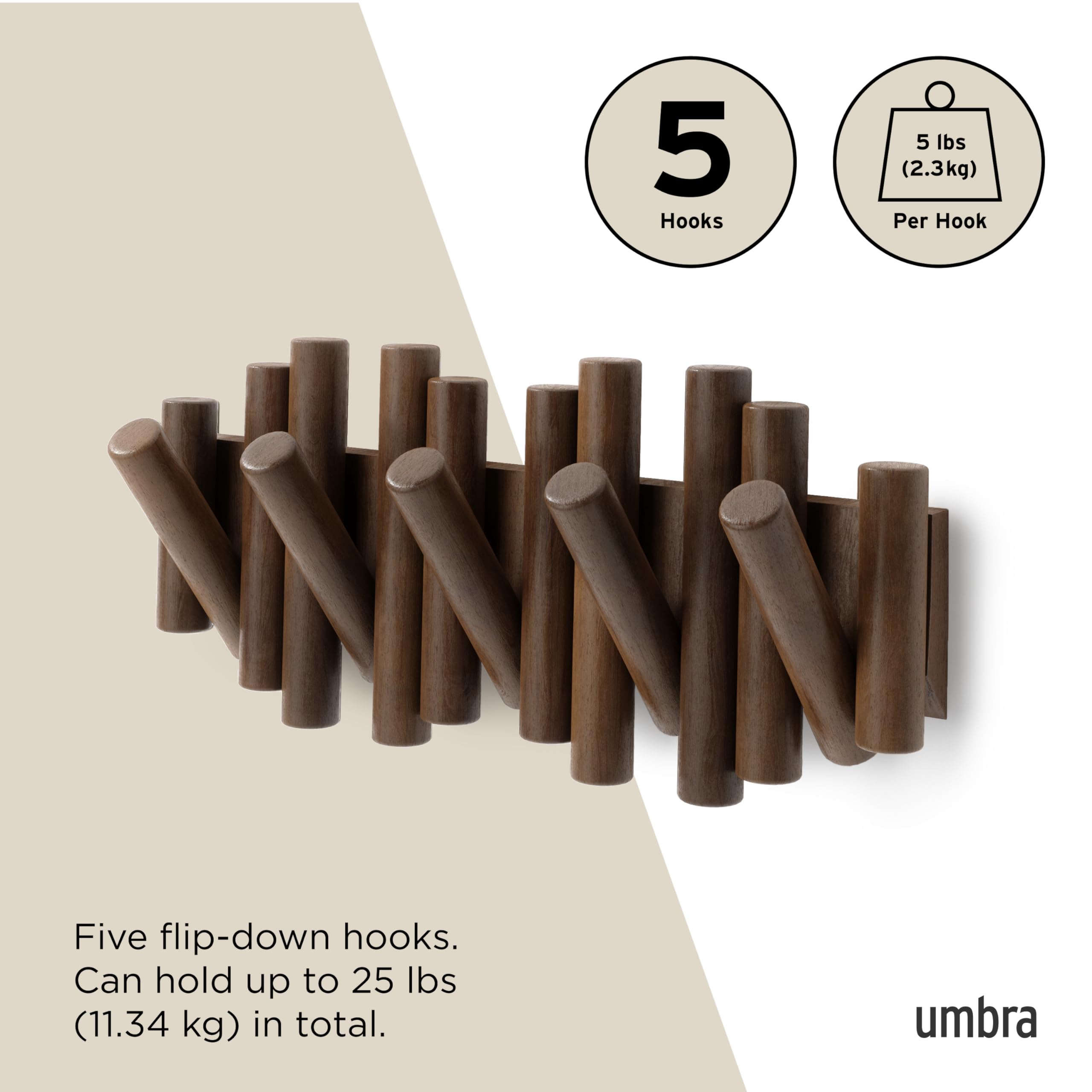 Umbra Picket includes hardware for quick, easy installation.