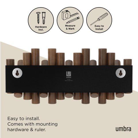 Umbra Picket brings natural wood warmth to your space.