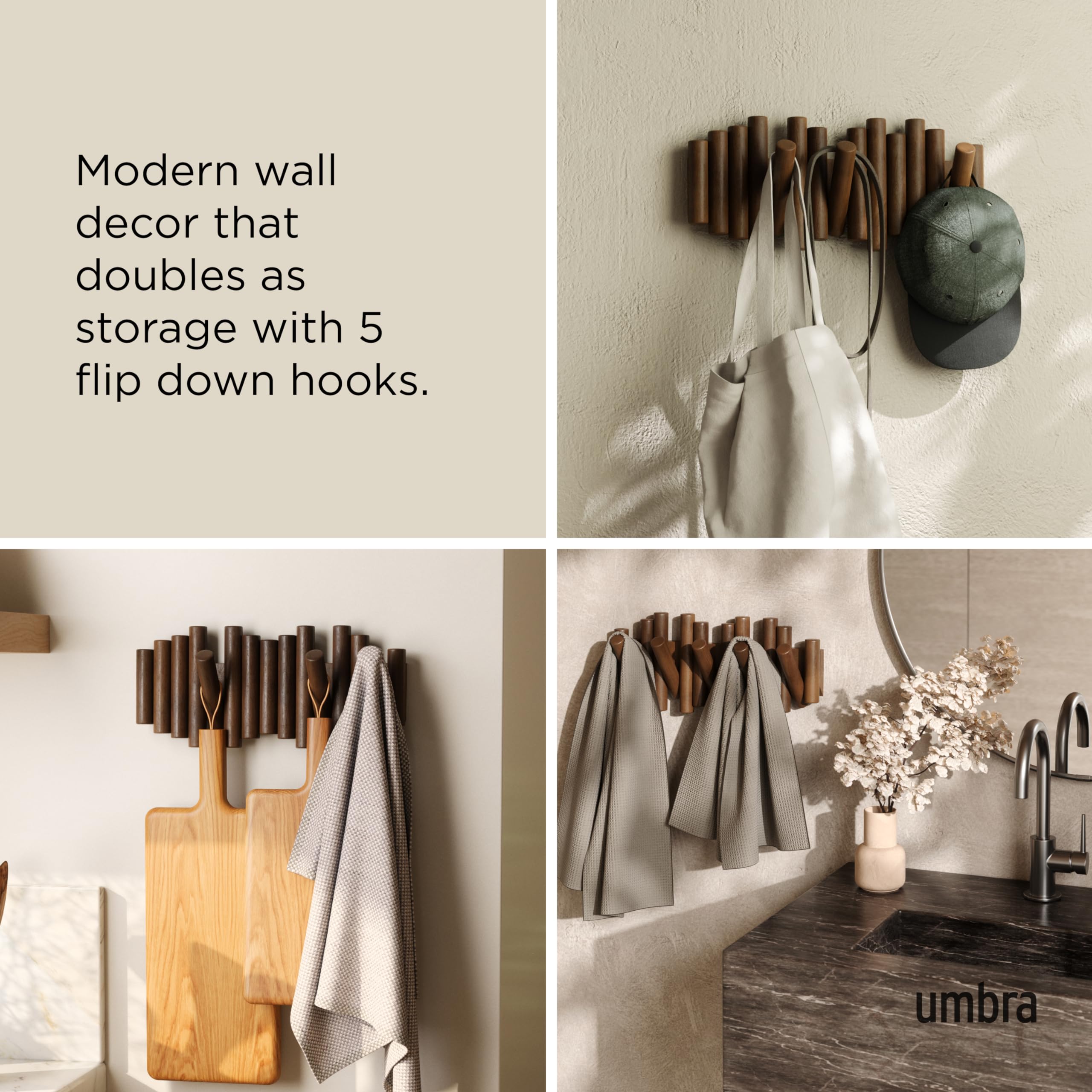 Umbra Picket supports side-by-side installation for larger display.