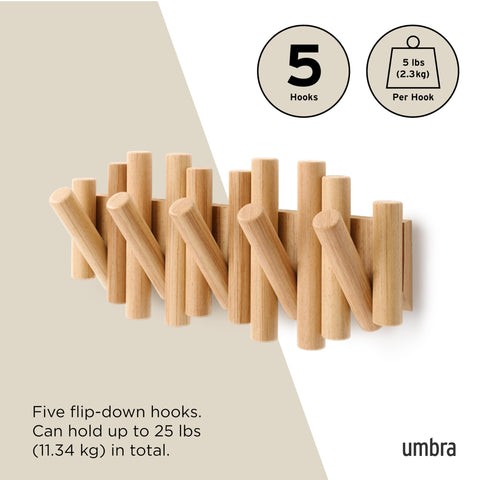 Umbra Picket real wood construction adds handcrafted character to decor