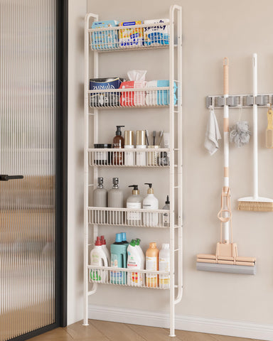 UMDONX Behind The Door 5-tier shelf over door for towels and toiletries