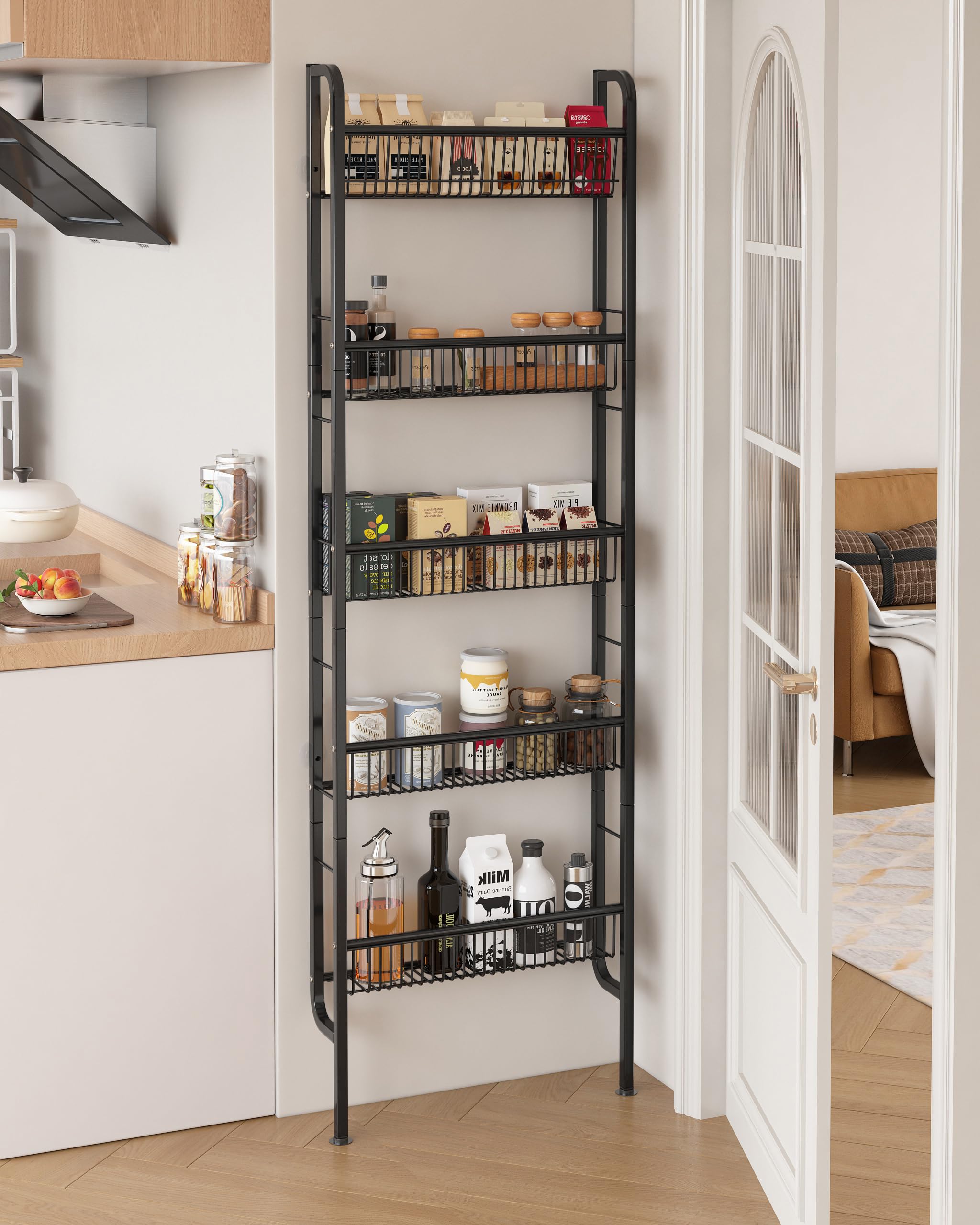 UMDONX kitchen-use configuration stores spices and jars neatly.