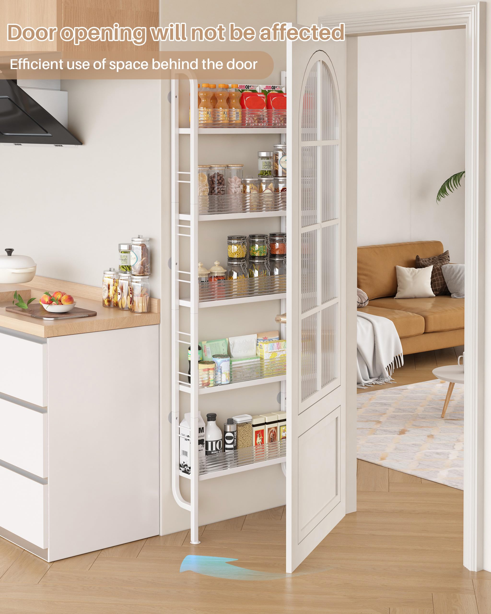 UMDONX multi-room storage keeps toiletries, towels, and condiments organized.