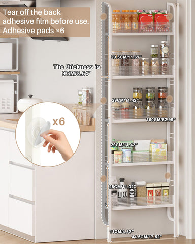 UMDONX narrow design fits tight walls and doors for clutter-free spaces.