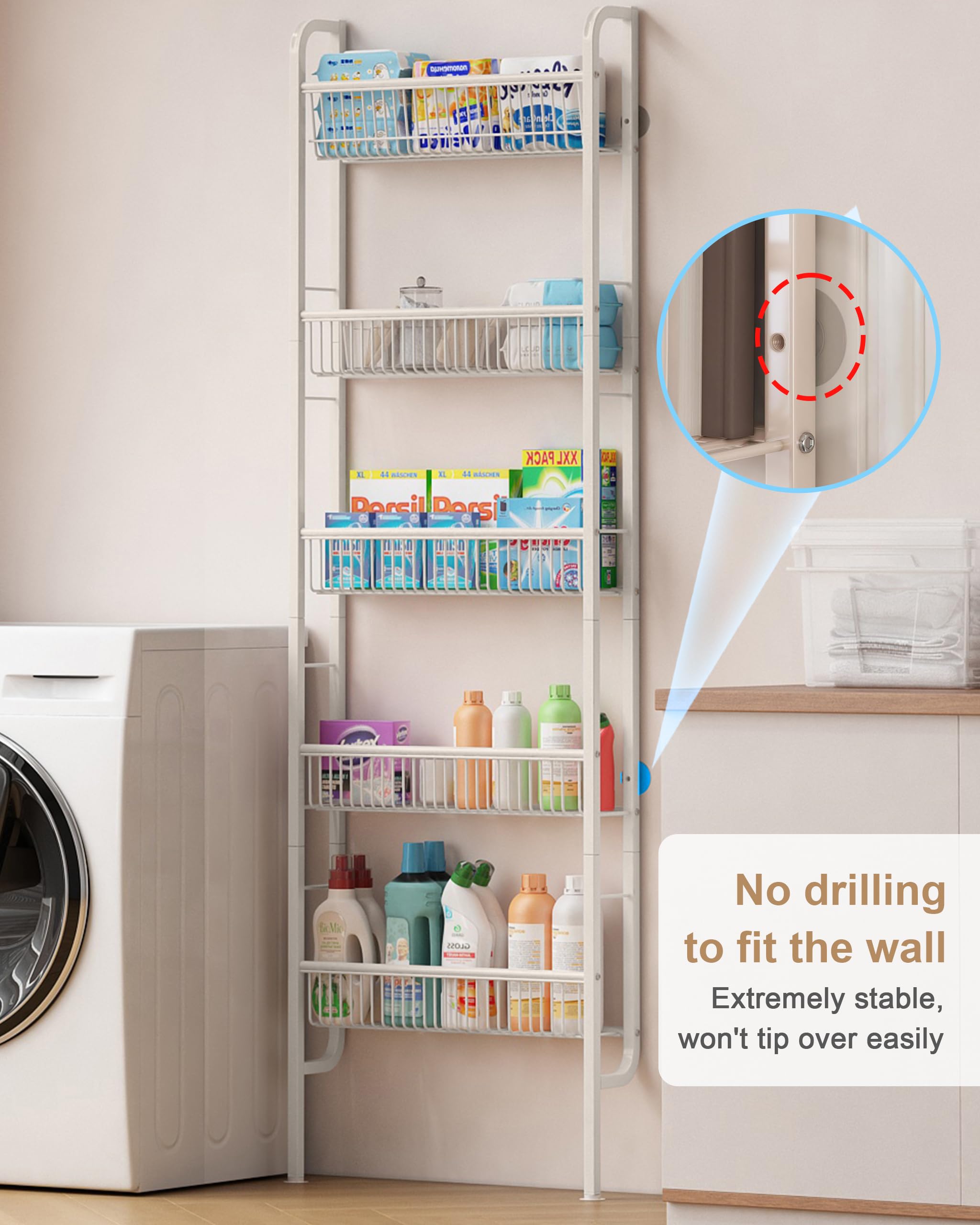 UMDONX rust-resistant metal construction designed for humid bathrooms