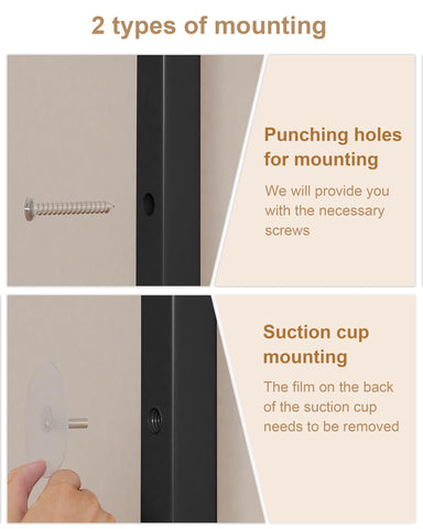 UMDONX screw mounting provides permanent, sturdy wall attachment.