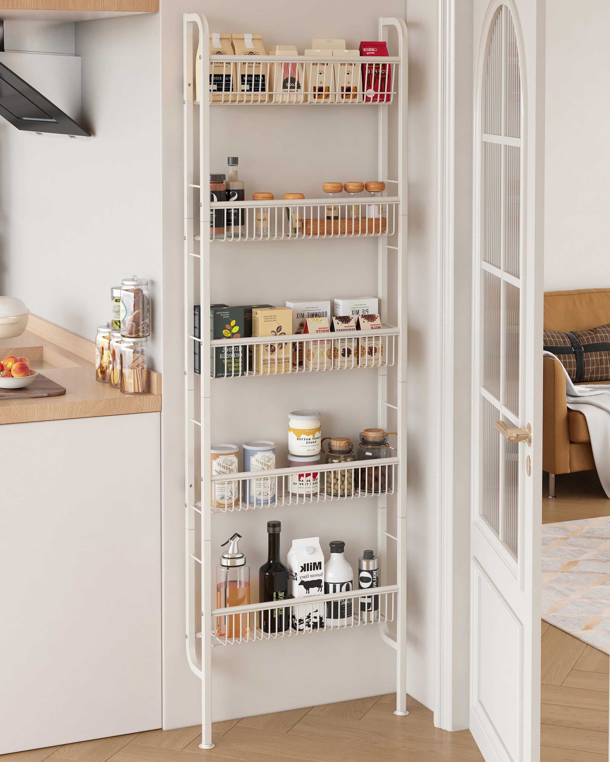 UMDONX versatile 5-tier rack suitable for bathroom, kitchen, and dorm spaces