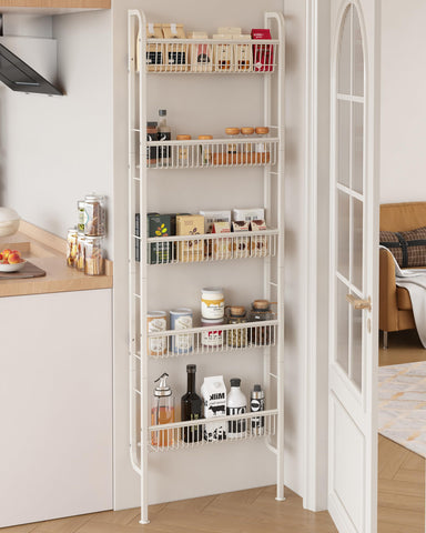 UMDONX versatile 5-tier rack suitable for bathroom, kitchen, and dorm spaces