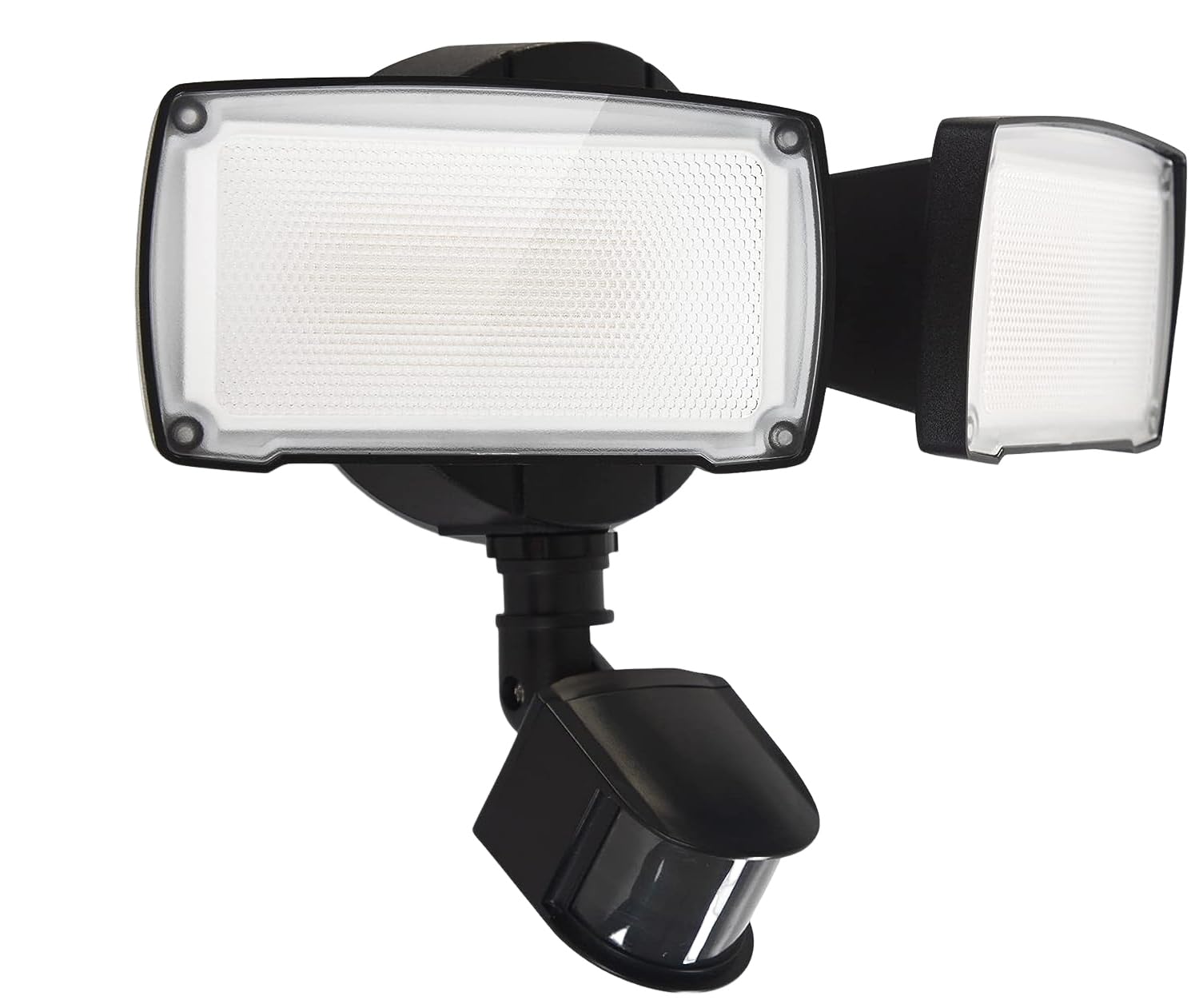 UME 19W LED flood light dual-head front view for bright exterior lighting