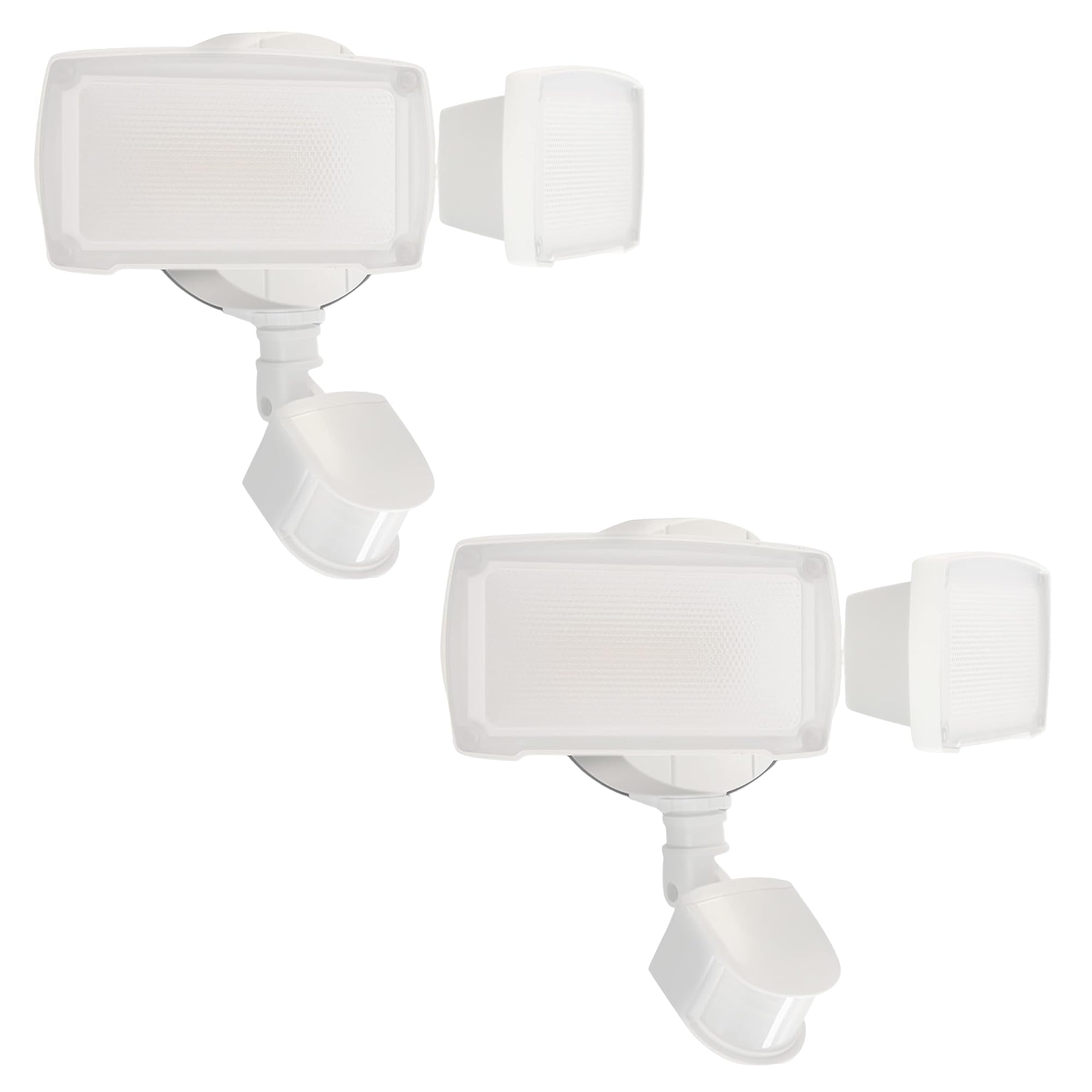 UME two-pack 19W flood light front view for bright driveway lighting