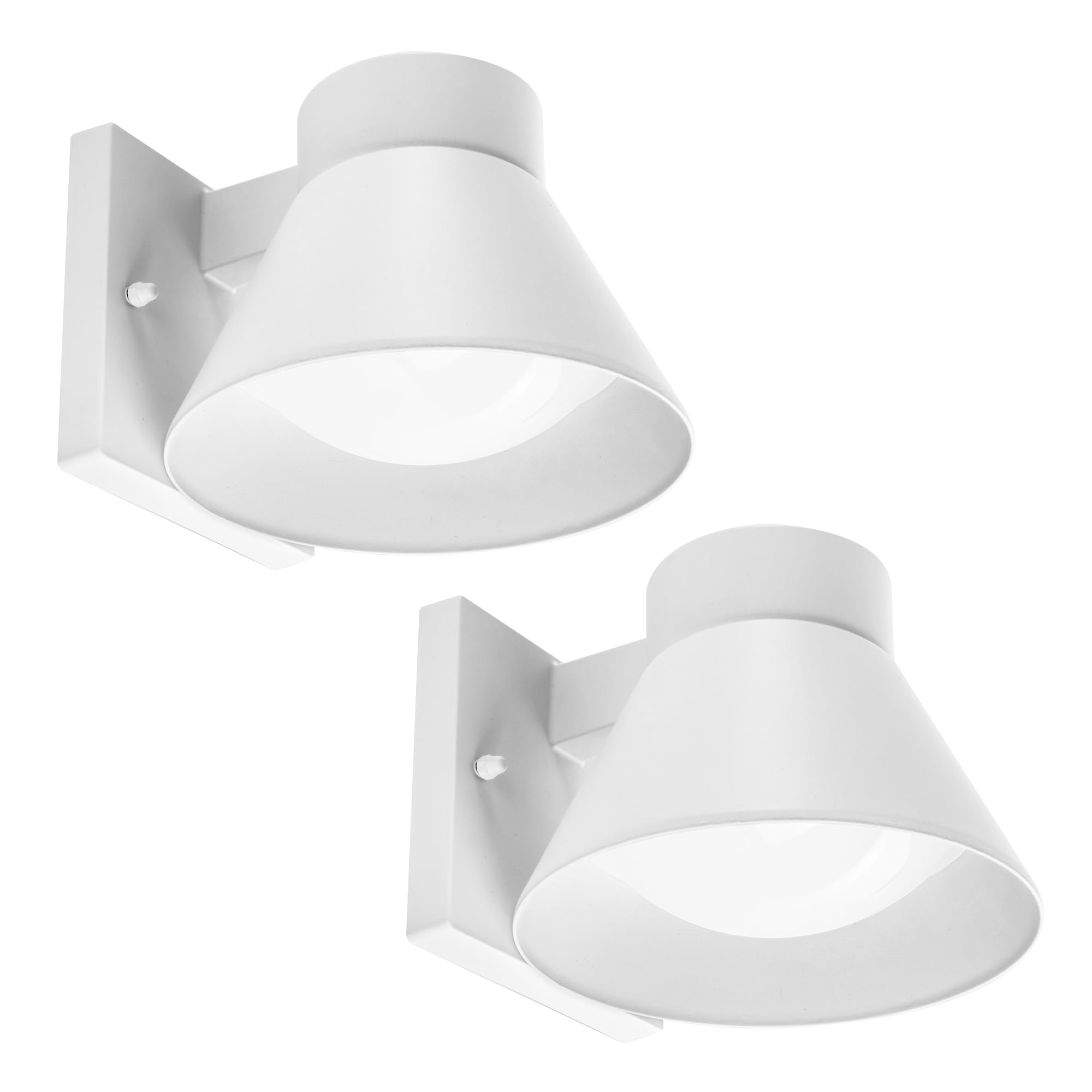 UME 2-pack LED outdoor front porch lights illuminate entryways with energy-efficient brightness.