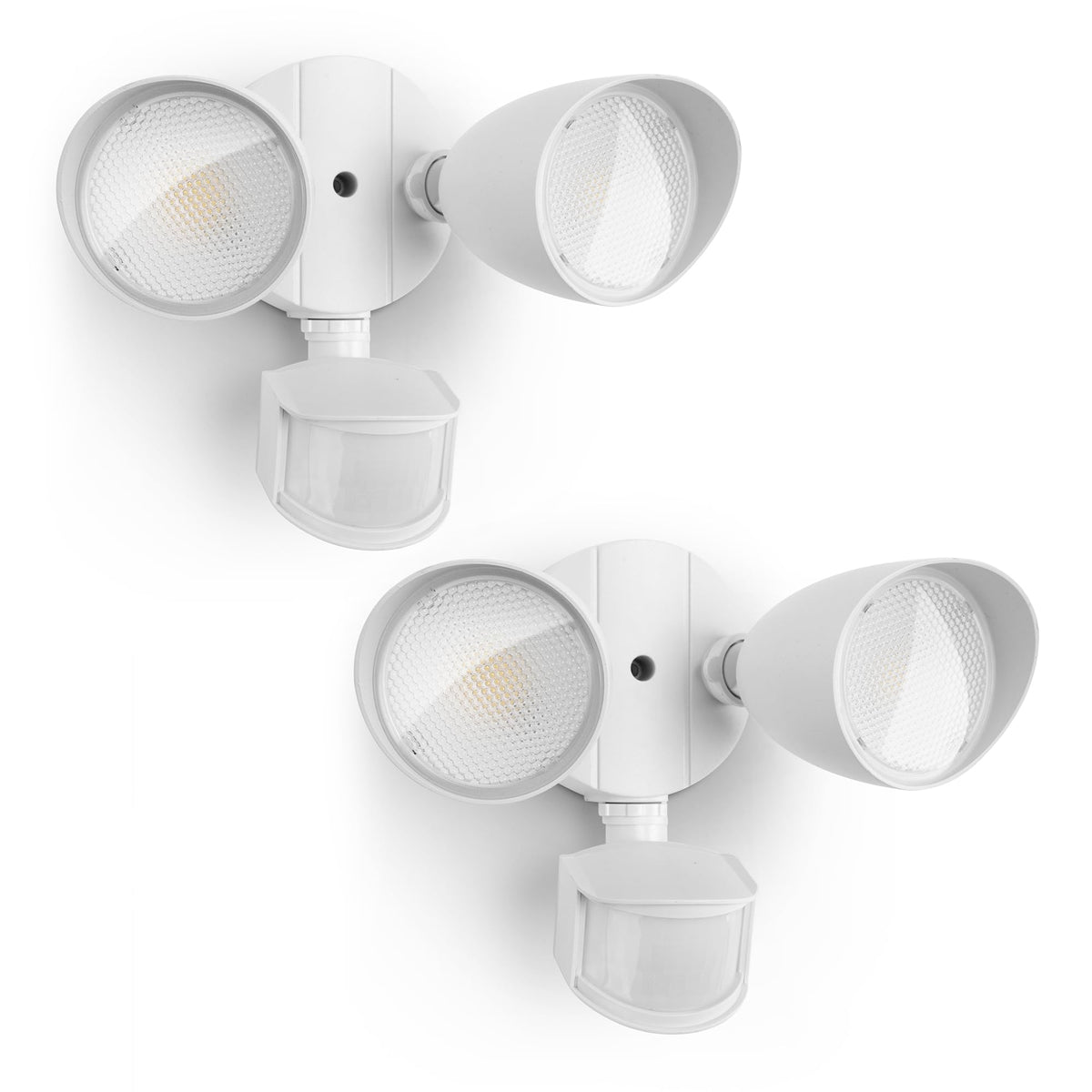 UME security light at front door with motion-sensing coverage for safer entry.