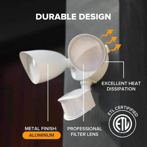 UME adjustable heads provide customizable coverage for porch and walkway.
