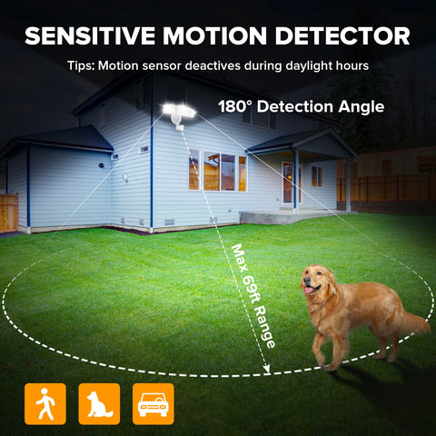 UME 49W 180-degree sensor detects motion up to 69 feet