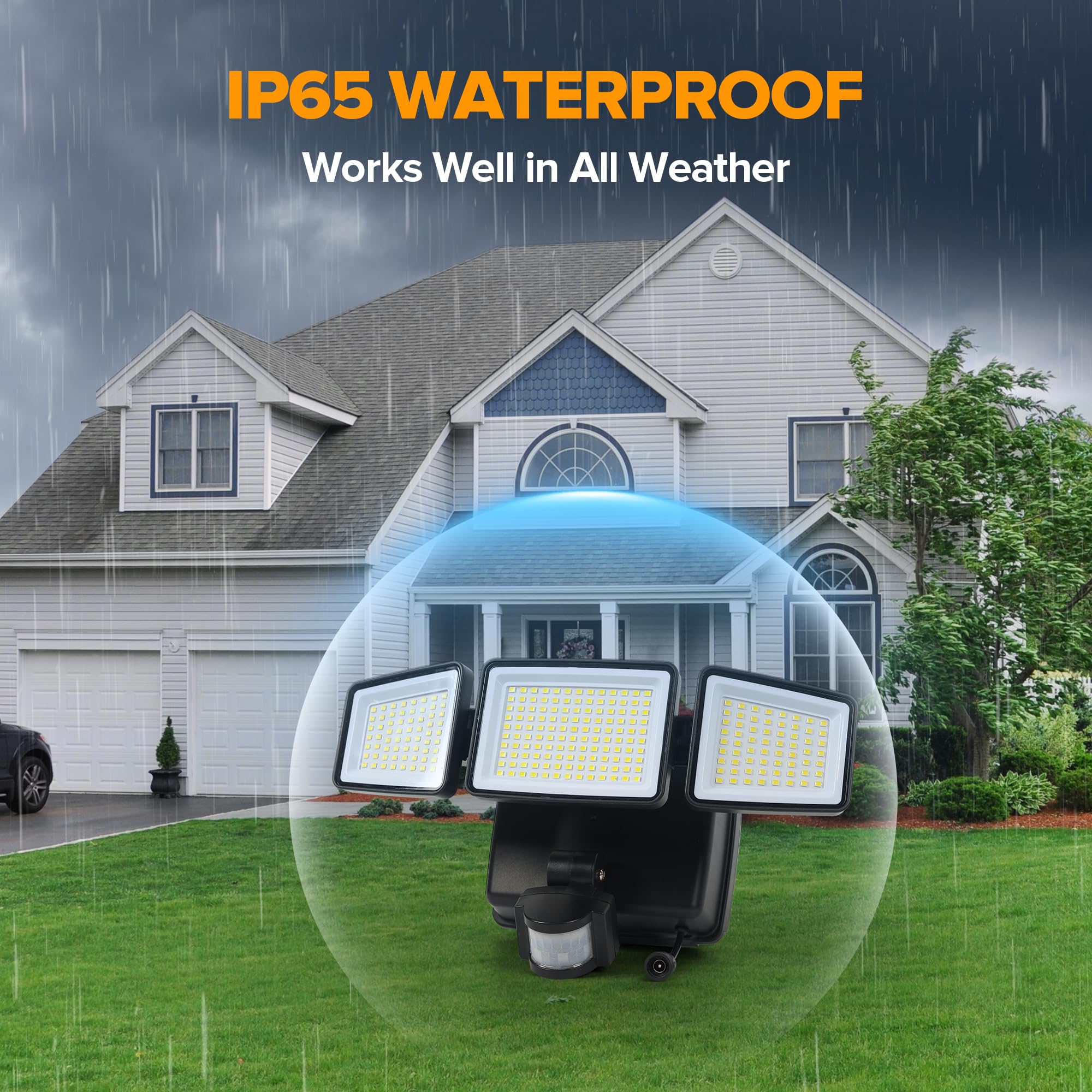 UME Easy-install outdoor lighting kit enables quick, wiring-free setup.