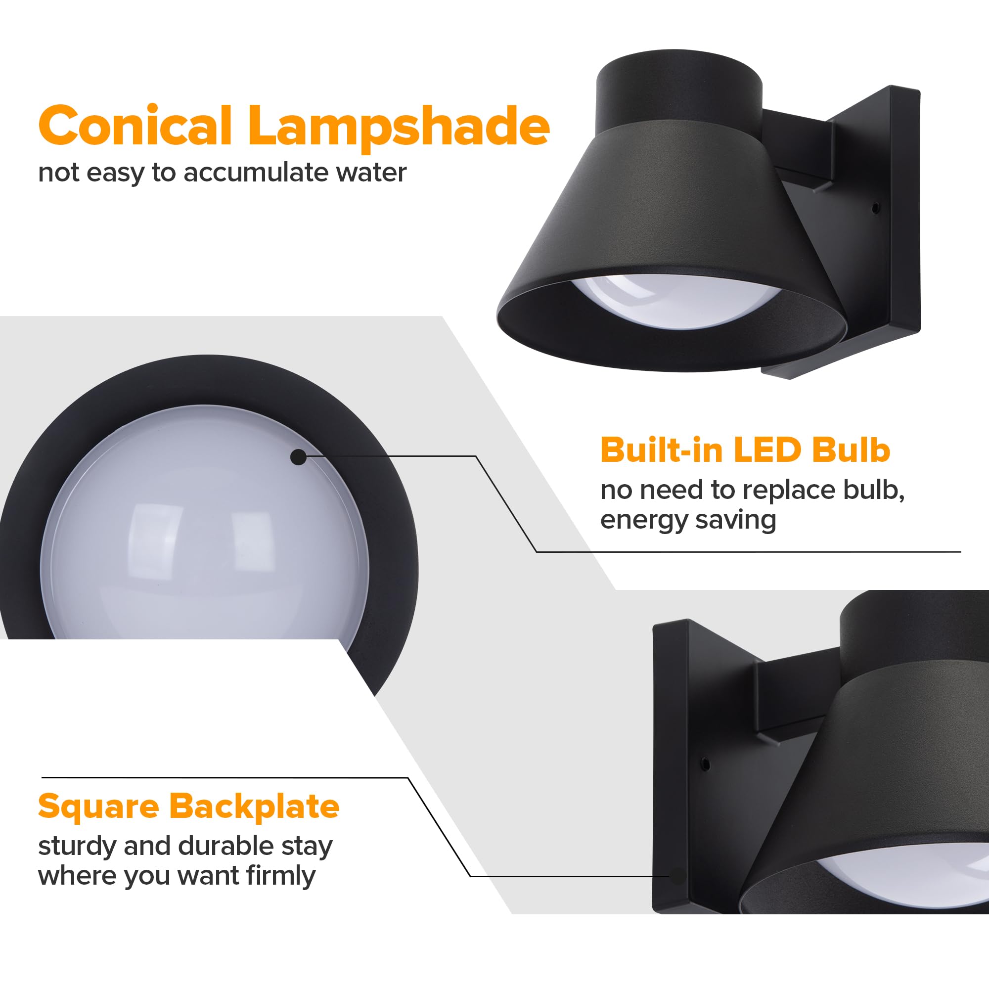 UME easy-install wall light kit simplifies mounting for entryways.