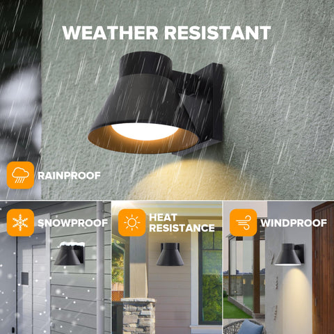 UME black front porch lights enhance curb appeal with reliable exterior lighting.