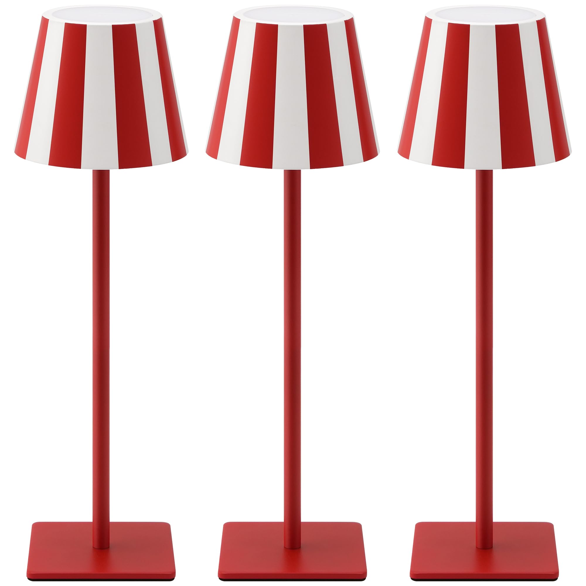 UME lamp features non-slip base and frosted shade for steady, glare-free light