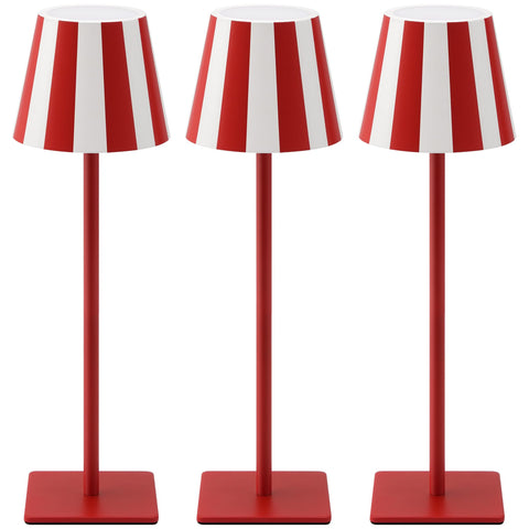 UME lamp features non-slip base and frosted shade for steady, glare-free light