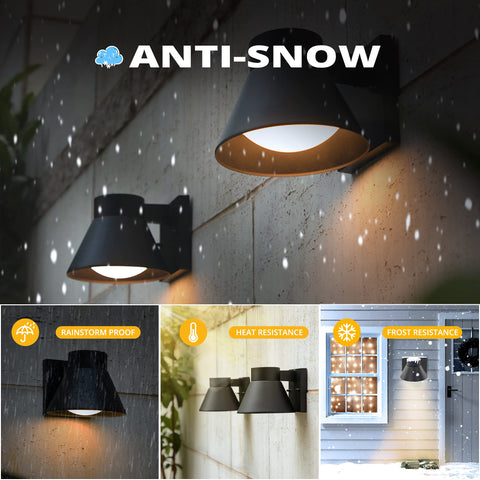 UME outdoor wall lantern with waterproof design ensures year-round exterior lighting.