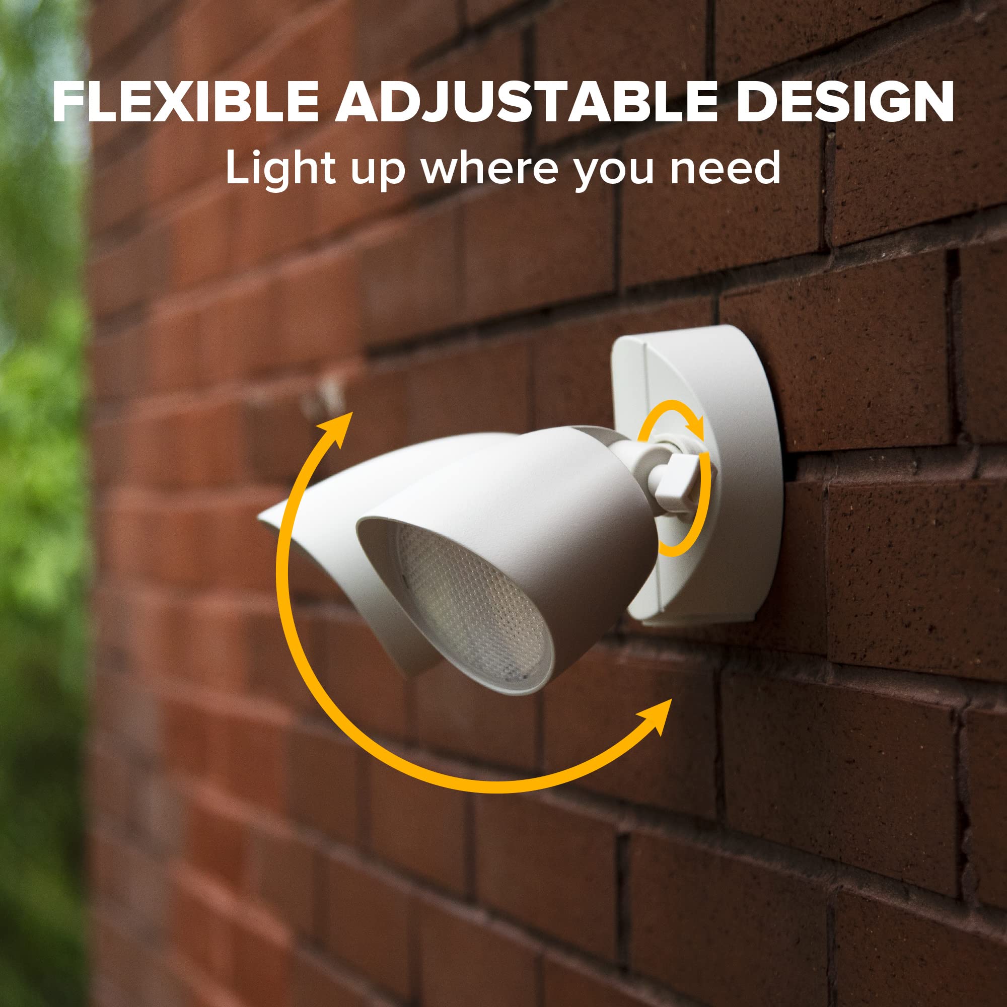UME porch and yard floodlights in a two-pack add curb appeal and safety.