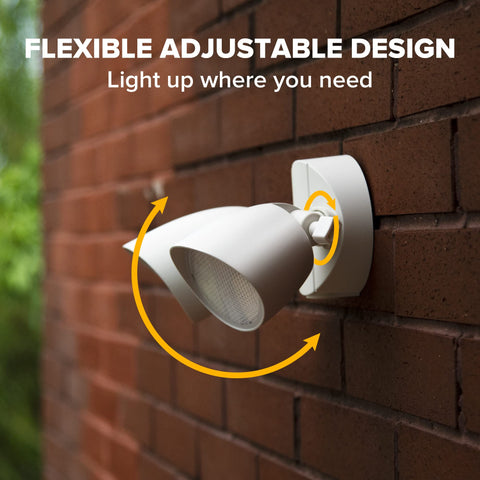UME porch and yard floodlights in a two-pack add curb appeal and safety.